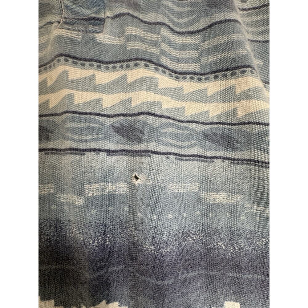 Vintage Faded Glory Polo Shirt Mens 3XL Blue Tribal Aztec Southwestern Y2K - Picture 8 of 9